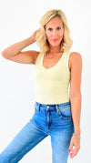 Second Skin Soft Touch Bodysuit - Butter-100 Sleeveless Tops-LC Lizette-Coastal Bloom Boutique, find the trendiest versions of the popular styles and looks Located in Indialantic, FL