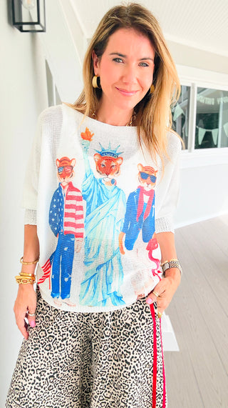 Stars, Stripes & Sass Italian St Tropez Knit
