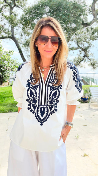 The Artisan Embroidered Blouse