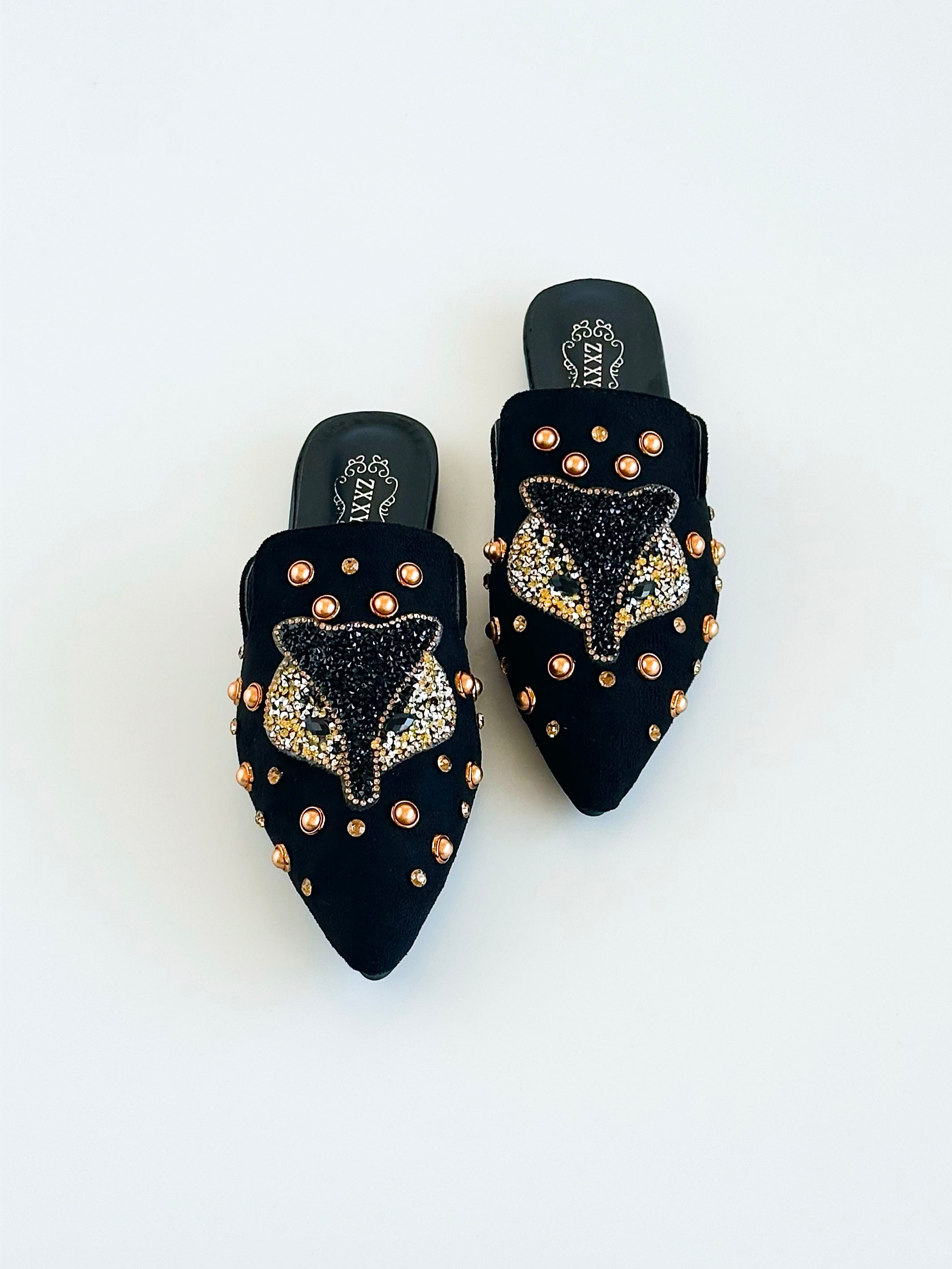 Fierce Glam Embellished Mules-250 Shoes-Darling-Coastal Bloom Boutique, find the trendiest versions of the popular styles and looks Located in Indialantic, FL