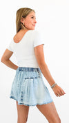 Sorrento Smocked Waist Shorts-170 Bottoms/Shorts-DOE AND RAE-Coastal Bloom Boutique, find the trendiest versions of the popular styles and looks Located in Indialantic, FL
