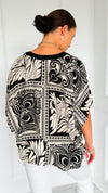 Sketchbook Stroll Popover Top-110 Short Sleeve Tops-GIGIO-Coastal Bloom Boutique, find the trendiest versions of the popular styles and looks Located in Indialantic, FL