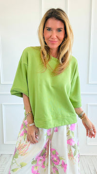 Coastal Light Italian Top- Green