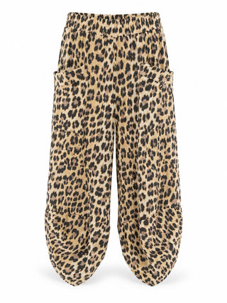 Pre Auth - La Spezia Italian Barrel Pant - Leopard/Taupe