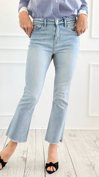 Weekend Crop Denim Pant-190 Denim-Mica Denim-Coastal Bloom Boutique, find the trendiest versions of the popular styles and looks Located in Indialantic, FL