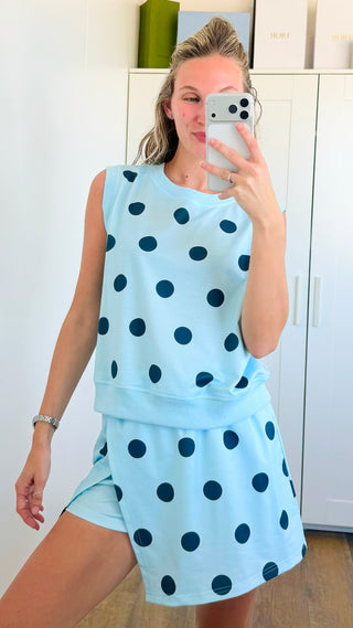Breezy Dot Tank Skort Set