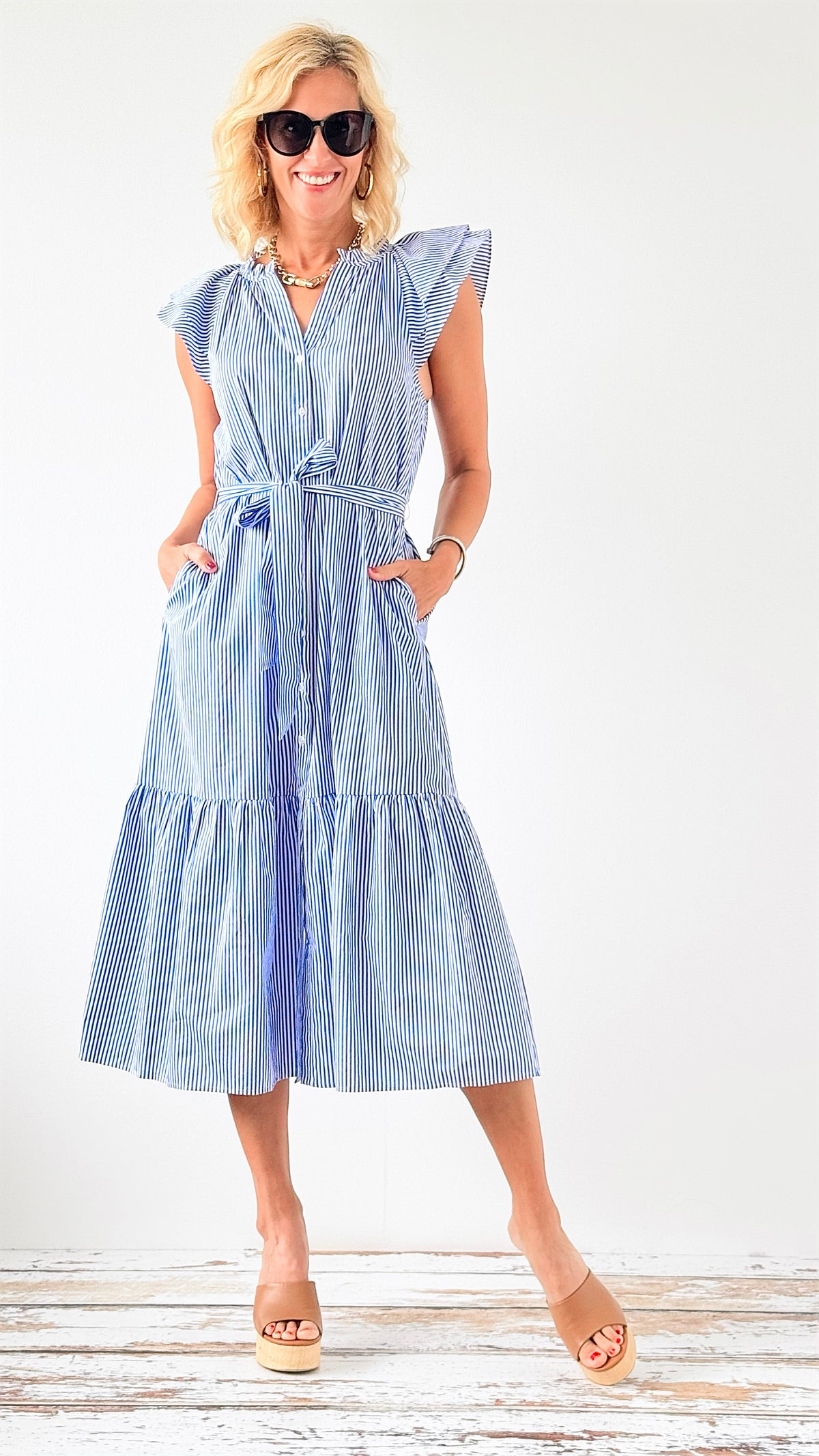 Coastal Breeze Midi Dress-200 Dresses/Jumpsuits/Rompers-SUGARLIPS-Coastal Bloom Boutique, find the trendiest versions of the popular styles and looks Located in Indialantic, FL