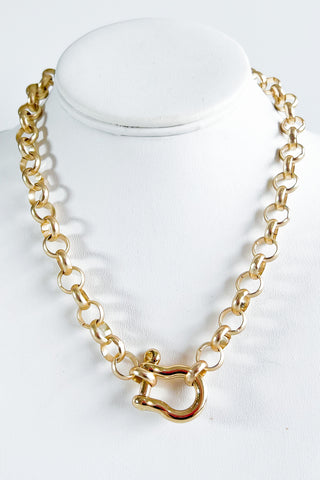 Pre Order CB Custom Horsebit Rollo Necklace-230 Jewelry-Holly-Coastal Bloom Boutique, find the trendiest versions of the popular styles and looks Located in Indialantic, FL
