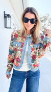Loom & Indigo Jacket-160 Jackets-DAVI & DANI-Coastal Bloom Boutique, find the trendiest versions of the popular styles and looks Located in Indialantic, FL