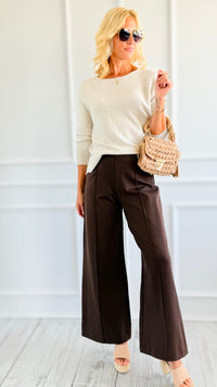 Essential Italian Flare- Leg Pant-100 Pants-STAR SRL-Coastal Bloom Boutique, find the trendiest versions of the popular styles and looks Located in Indialantic, FL