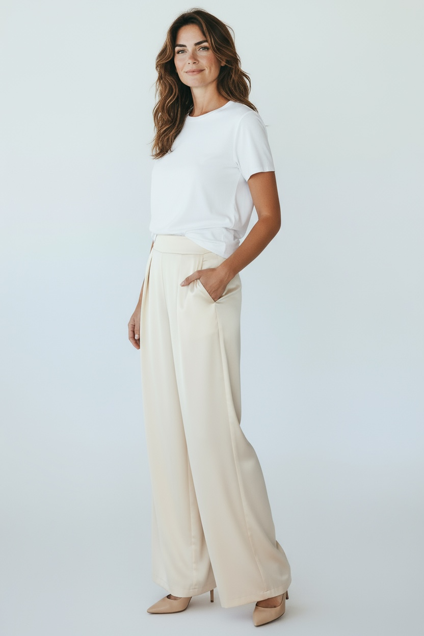 High-Rise Pleated Wide Leg Pant-170 Bottoms-BucketList-Coastal Bloom Boutique, find the trendiest versions of the popular styles and looks Located in Indialantic, FL