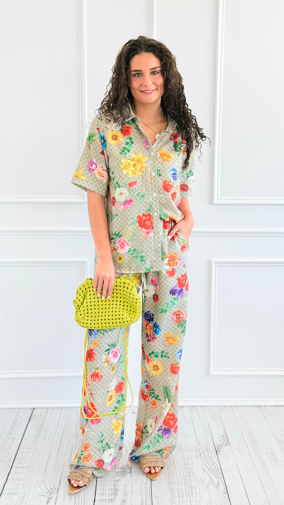 Garden Reverie Set-210 Loungewear/Sets-Endless Moon-Coastal Bloom Boutique, find the trendiest versions of the popular styles and looks Located in Indialantic, FL