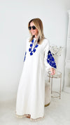 Embroidered Linen Dress-200 Dresses/Jumpsuits/Rompers-TOUCHE PRIVE-Coastal Bloom Boutique, find the trendiest versions of the popular styles and looks Located in Indialantic, FL