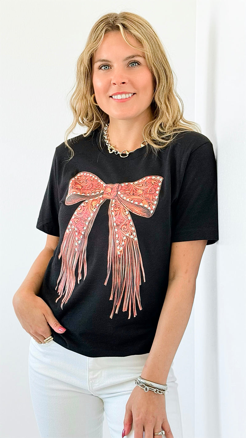 Tied Style Top-110 Short Sleeve Tops-Sterling Kreek-Coastal Bloom Boutique, find the trendiest versions of the popular styles and looks Located in Indialantic, FL