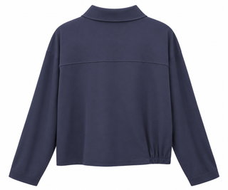 Charm Detail Pocket Italian Jacket- Navy