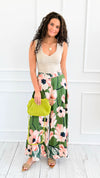 Garden Escape Italian Palazzo Pant- Green-100 Pants-AZUL MONACO-Coastal Bloom Boutique, find the trendiest versions of the popular styles and looks Located in Indialantic, FL