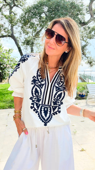 The Artisan Embroidered Blouse