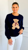 Teddy Talk Knit Sweater-140 Sweaters-JODIFL-Coastal Bloom Boutique, find the trendiest versions of the popular styles and looks Located in Indialantic, FL