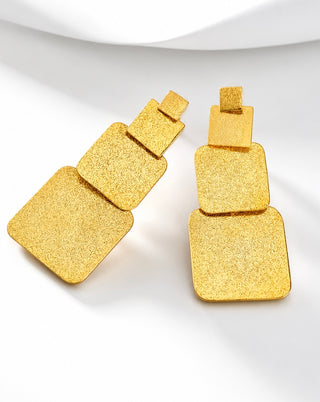 Manhattan Square Drop Earring
