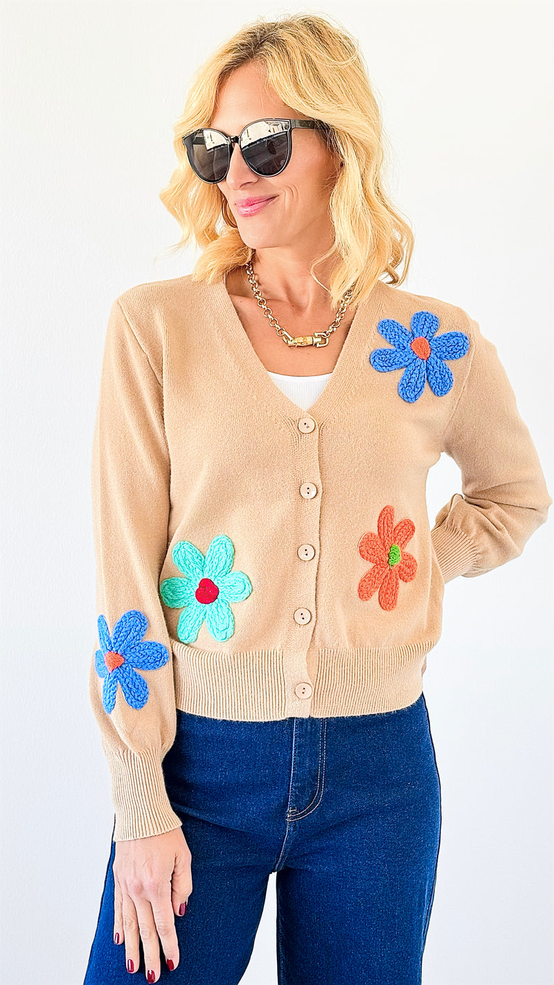 Bloom & Cozy Cardigan-150 Cardigans/Layers-L MASSIMO-Coastal Bloom Boutique, find the trendiest versions of the popular styles and looks Located in Indialantic, FL