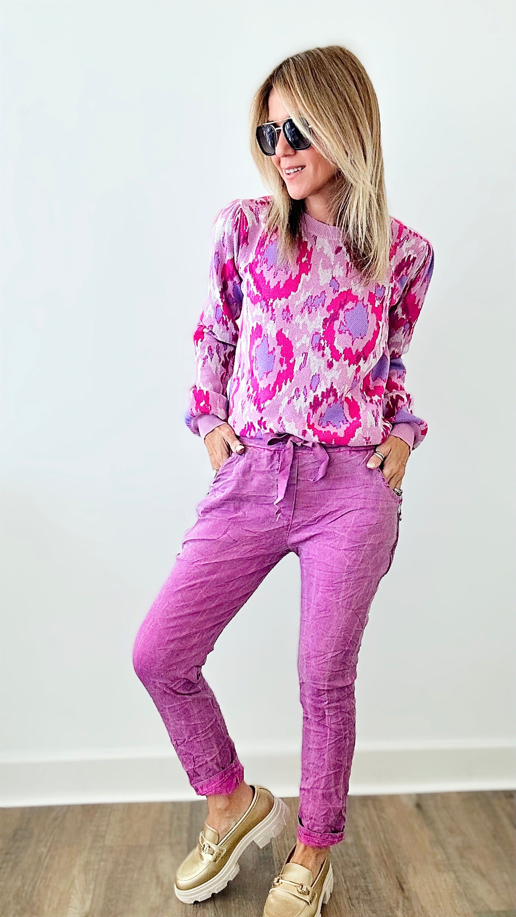 Embrace Italian Zipper Joggers-180 Joggers-Yolly-Coastal Bloom Boutique, find the trendiest versions of the popular styles and looks Located in Indialantic, FL