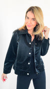 Noir Edge Button-Up Jacket-160 Jackets-Joh Apparel-Coastal Bloom Boutique, find the trendiest versions of the popular styles and looks Located in Indialantic, FL