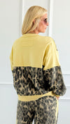 Leopard Stripe Wide Leg Pant Set-210 Loungewear/Sets-J.NNA-Coastal Bloom Boutique, find the trendiest versions of the popular styles and looks Located in Indialantic, FL