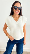 Can't Be Matched Oversized Sweater Vest-110 Short Sleeve Tops-HYFVE-Coastal Bloom Boutique, find the trendiest versions of the popular styles and looks Located in Indialantic, FL