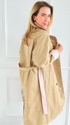 Paris Forecast Italian Long Coat-160 Jackets-KZ SENA-Coastal Bloom Boutique, find the trendiest versions of the popular styles and looks Located in Indialantic, FL