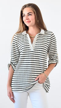 Seaside Charm Top-130 Long Sleeve Tops-Heimish-Coastal Bloom Boutique, find the trendiest versions of the popular styles and looks Located in Indialantic, FL