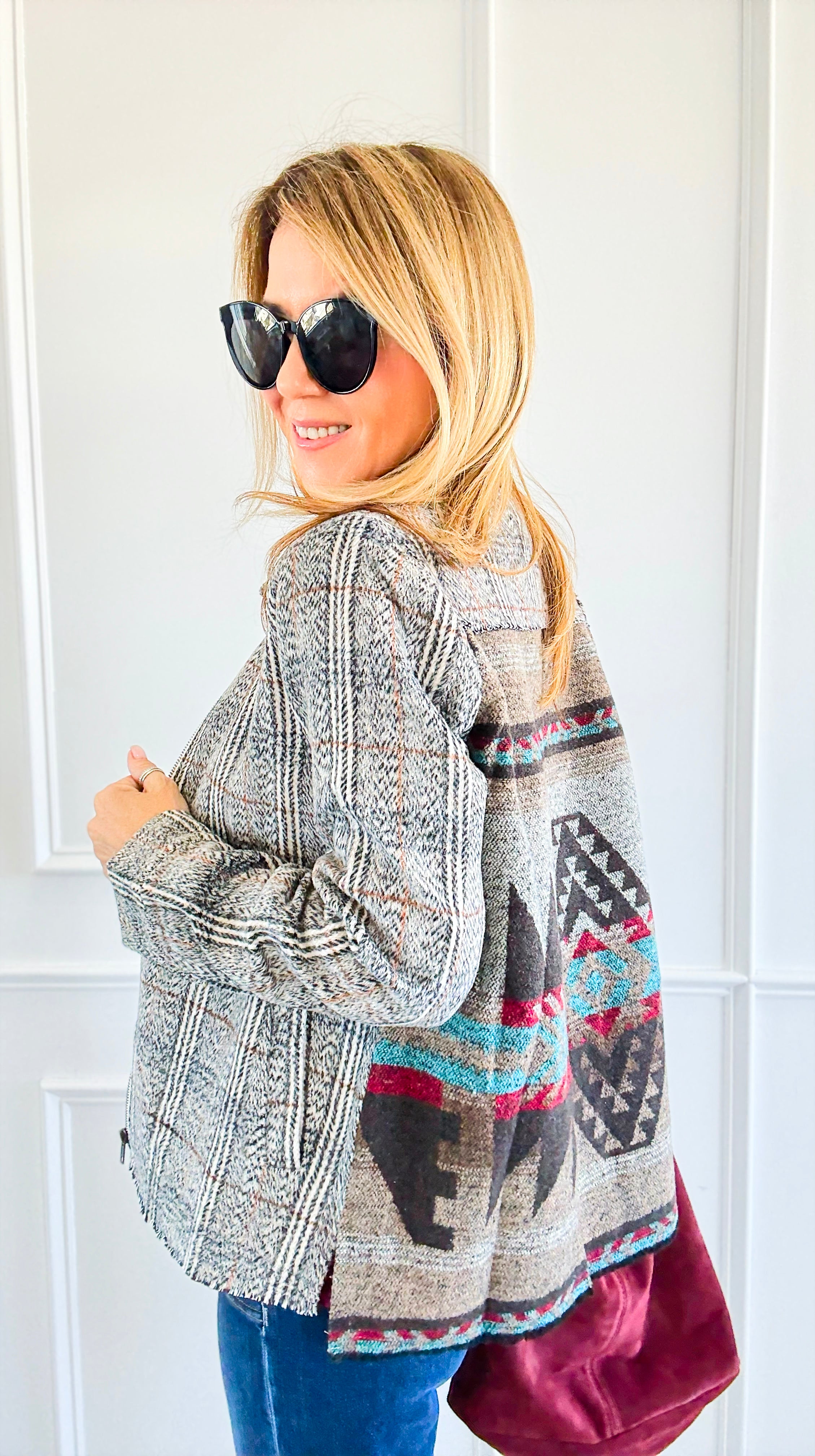Canyon Horizon Blazer-160 Jackets-ROUSSEAU-Coastal Bloom Boutique, find the trendiest versions of the popular styles and looks Located in Indialantic, FL