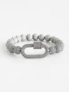 Micropave Carabiner Stretch Bracelet-230 Jewelry-NYC-Coastal Bloom Boutique, find the trendiest versions of the popular styles and looks Located in Indialantic, FL