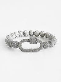 Micropave Carabiner Stretch Bracelet-230 Jewelry-NYC-Coastal Bloom Boutique, find the trendiest versions of the popular styles and looks Located in Indialantic, FL