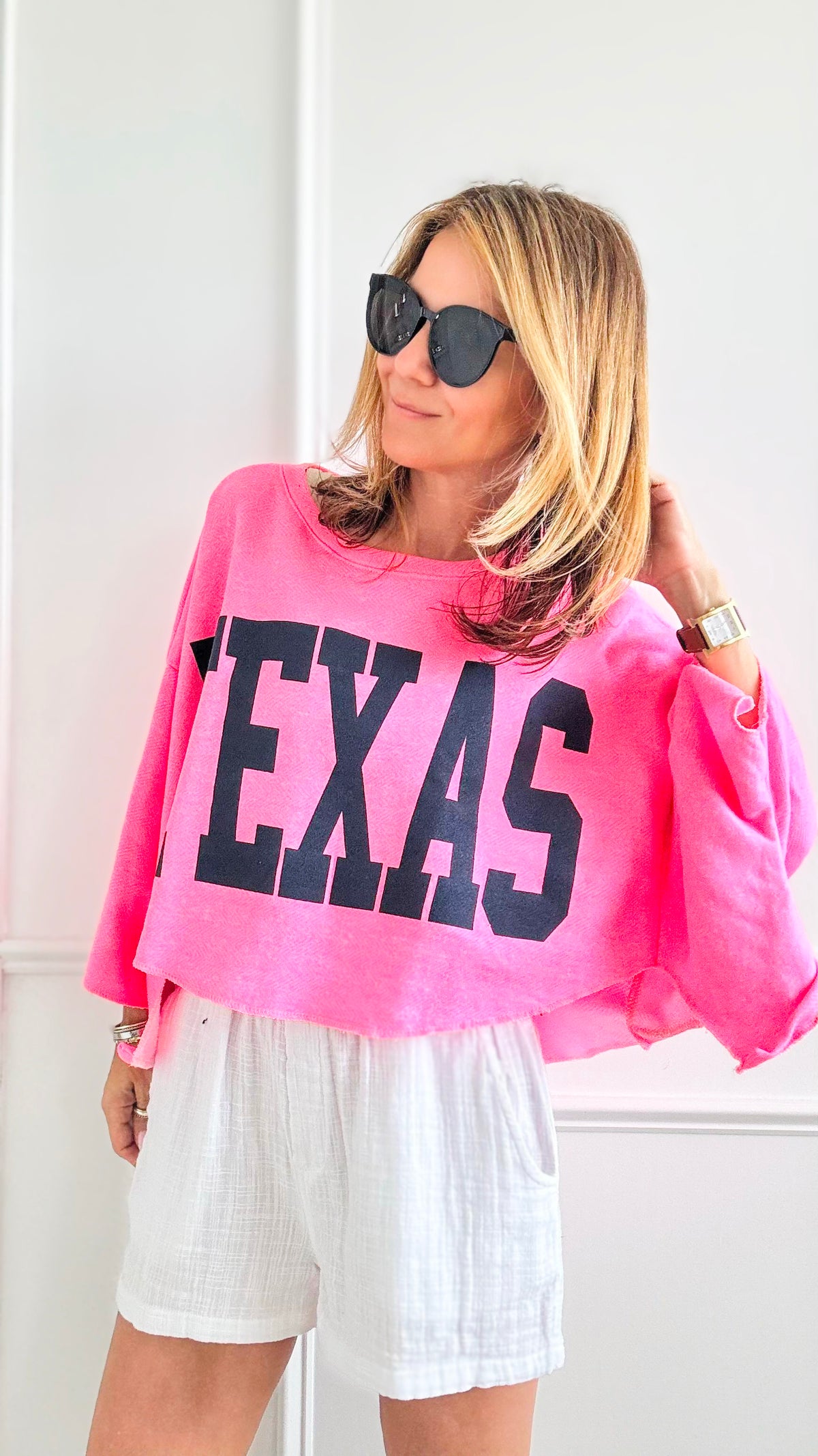 Texas Oversized Graphic T-Shirt-110 Short Sleeve Tops-BucketList-Coastal Bloom Boutique, find the trendiest versions of the popular styles and looks Located in Indialantic, FL