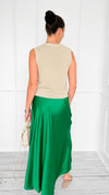 Isabella Italian Skirt- Kelly Green-170 Bottoms-SEE YOU IN ROME-Coastal Bloom Boutique, find the trendiest versions of the popular styles and looks Located in Indialantic, FL
