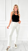 Fresh Start Straight Leg White Jeans-190 Denim-Mica Denim-Coastal Bloom Boutique, find the trendiest versions of the popular styles and looks Located in Indialantic, FL