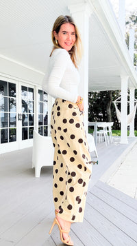 Dotted Daydream Barrel Pants-170 Bottoms-oddi-Coastal Bloom Boutique, find the trendiest versions of the popular styles and looks Located in Indialantic, FL