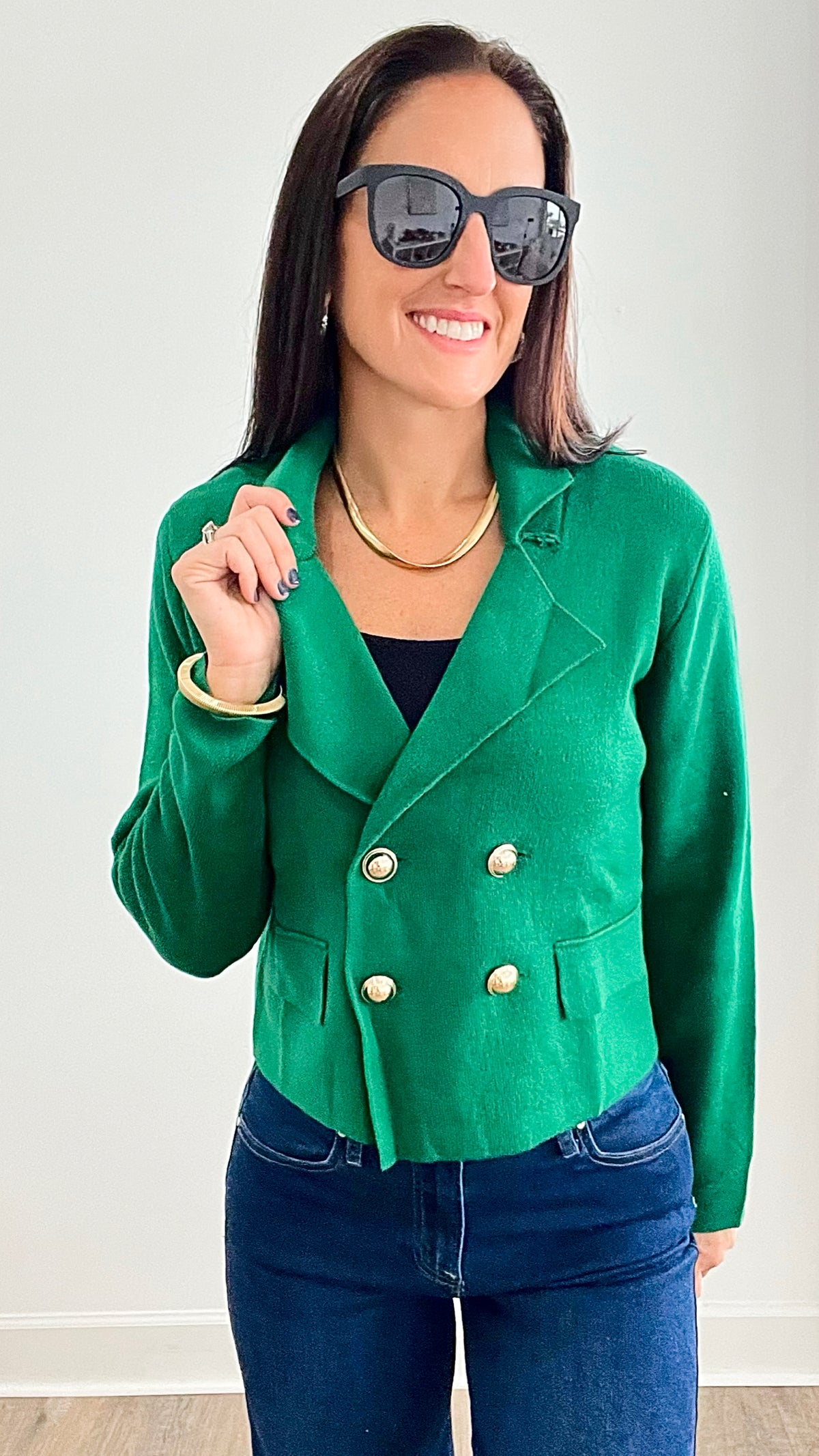 In the Moment Button Up Jacket Coatigan - Green-150 Cardigan Layers-Love Tree Fashion-Coastal Bloom Boutique, find the trendiest versions of the popular styles and looks Located in Indialantic, FL