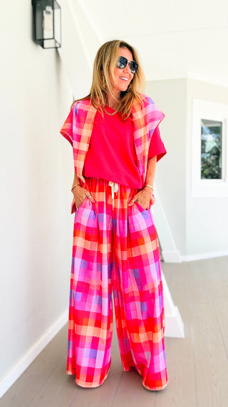 Sweet Check Kapri Italian Pants