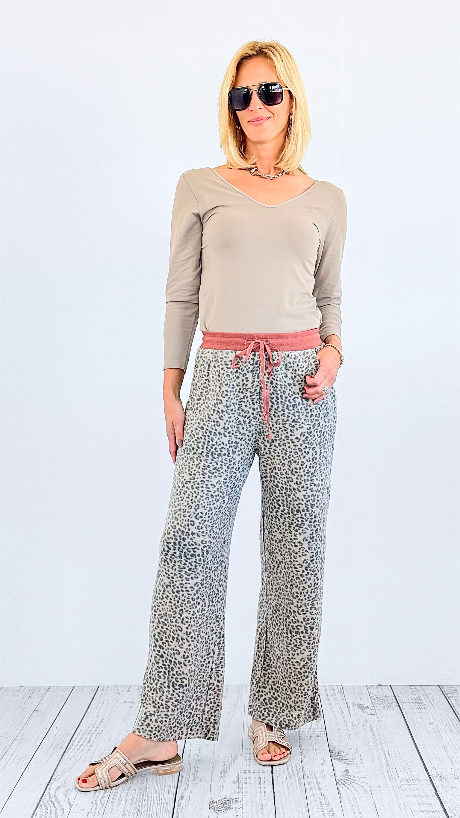 Soft Escape Printed Joggers-170 Bottoms-mystree-Coastal Bloom Boutique, find the trendiest versions of the popular styles and looks Located in Indialantic, FL