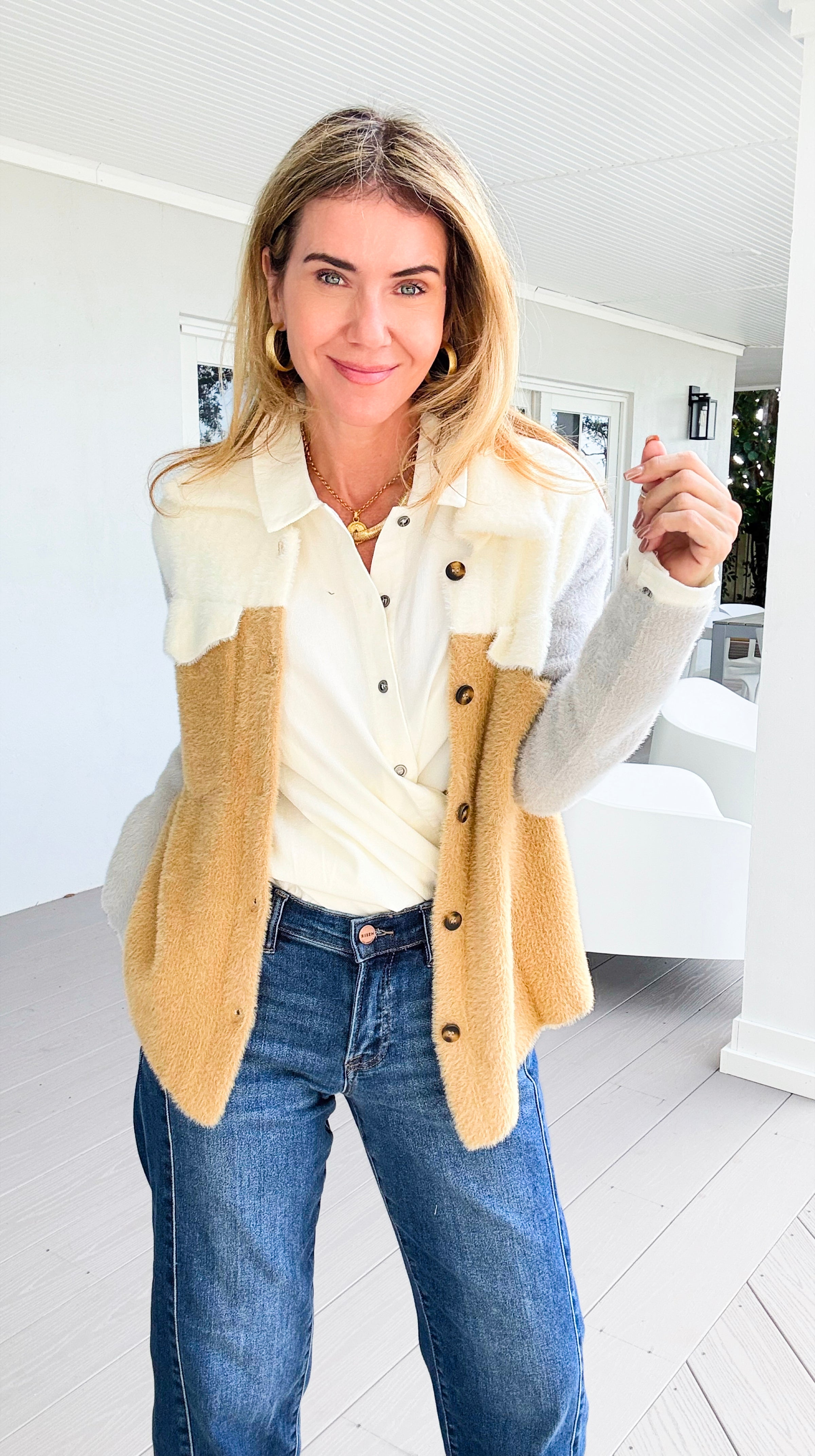 Snowfall Luxe Colorblock Jacket