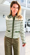 Presley Stripe Cardigan-140 Sweaters-rivir-Coastal Bloom Boutique, find the trendiest versions of the popular styles and looks Located in Indialantic, FL