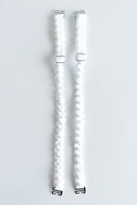 Strap Situation - White Lace W Pearls-260 Other Accessories-Strap-its-Coastal Bloom Boutique, find the trendiest versions of the popular styles and looks Located in Indialantic, FL