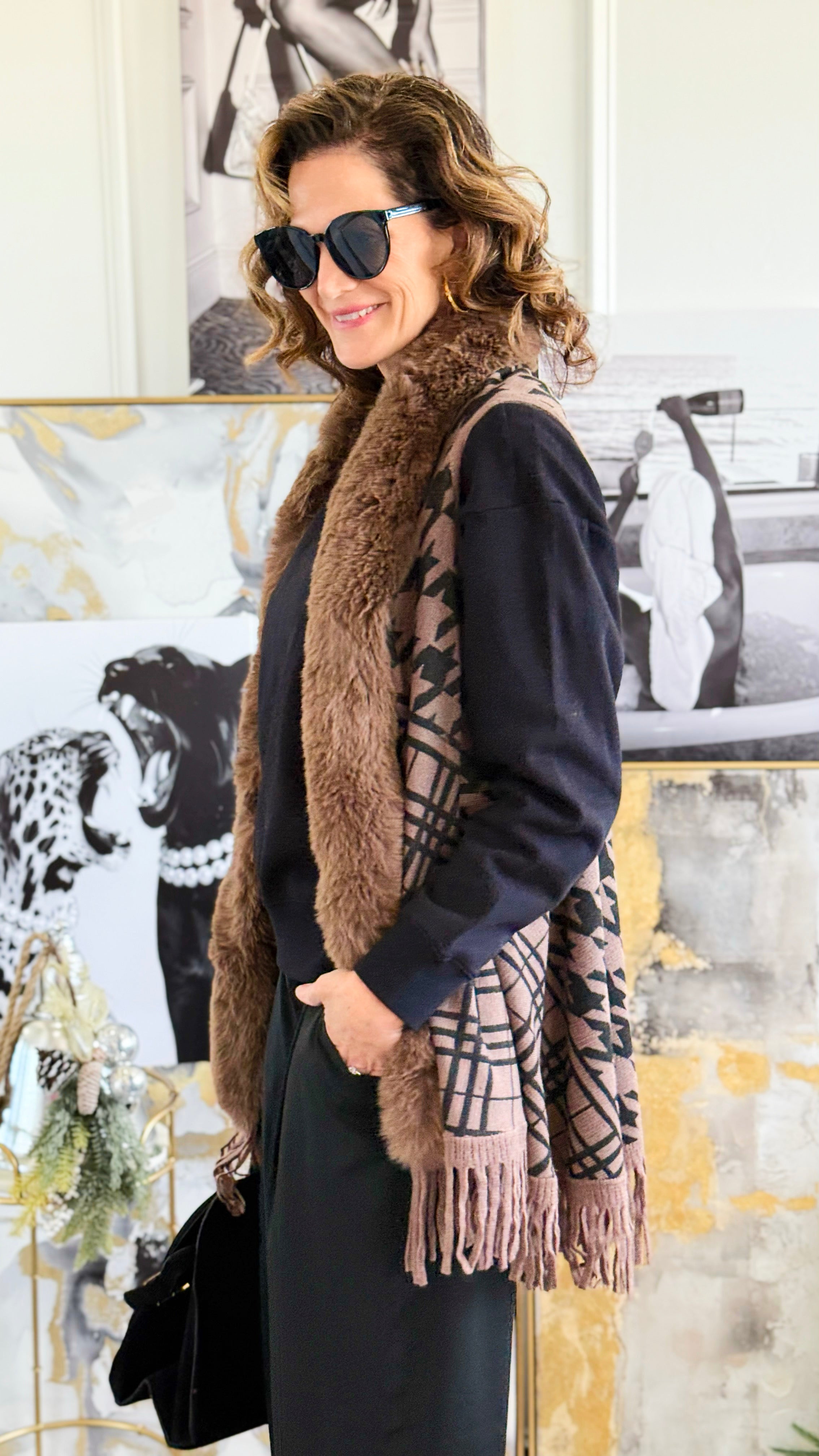 Chalet Luxe Fringe Vest