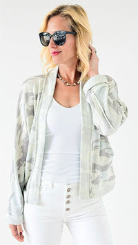 Casual Camo Open Cardigan-150 Cardigans/Layers-mystree-Coastal Bloom Boutique, find the trendiest versions of the popular styles and looks Located in Indialantic, FL