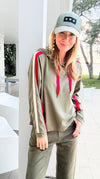 On the Move Stripe Hoodie Top-130 Long Sleeve Tops-JODIFL-Coastal Bloom Boutique, find the trendiest versions of the popular styles and looks Located in Indialantic, FL