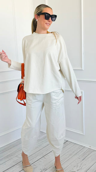 La Spezia Italian Barrel Cotton Set - Ivory