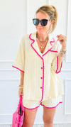 Soft Knit Lounge Set-210 Loungewear/Sets-Fantastic Fawn-Coastal Bloom Boutique, find the trendiest versions of the popular styles and looks Located in Indialantic, FL