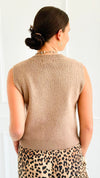 Shielded Charm Sweater Vest- Hazelnut-140 Sweaters-Be Cool-Coastal Bloom Boutique, find the trendiest versions of the popular styles and looks Located in Indialantic, FL