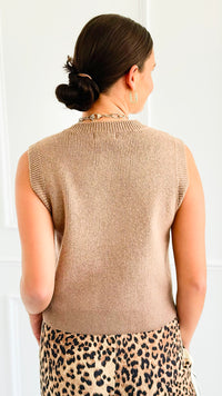 Shielded Charm Sweater Vest- Hazelnut-140 Sweaters-Be Cool-Coastal Bloom Boutique, find the trendiest versions of the popular styles and looks Located in Indialantic, FL